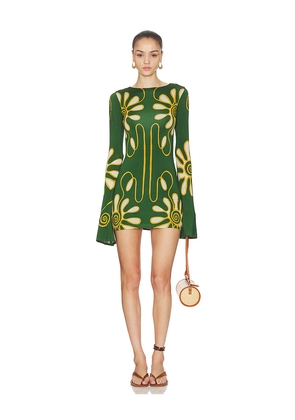 Cala de la Cruz Maisha Dress in Green. Size M. Also in S, XL.
