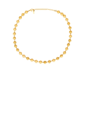 Casa Clara Sia Ball Necklace in Metallic Gold.