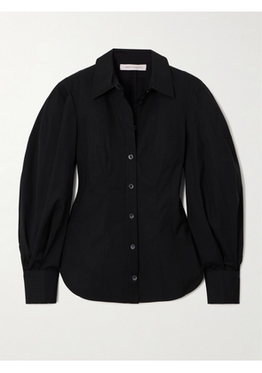 Carolina Herrera - Cotton-blend Poplin Shirt - Black - US0,US2,US4,US6,US8,US10,US12