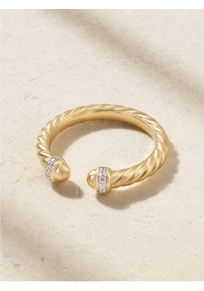 David Yurman - Cable 18-karat Gold Diamond Ring - 6,7