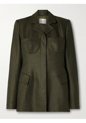 Salon 1884 - Maigret Wool And Cashmere-blend Twill Blazer - Green - FR 34,FR 36,FR 38,FR 40