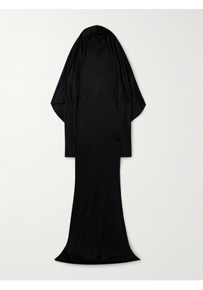 Salon 1884 - Dominique Silk-satin Jersey Halterneck Gown - Black - FR 34,FR 36,FR 38,FR 40,FR 42