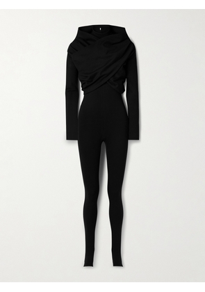 Salon 1884 - Nova Convertible Silk-jersey Turtleneck Jumpsuit - Black - FR 34,FR 36,FR 38,FR 40