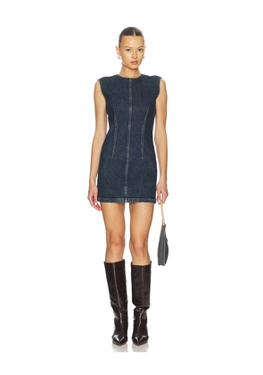 AGOLDE Barton Dress in Blue. Size L. Also in XS, S, M, XL.