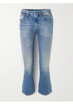 R13 - Kick Fit Cropped Mid-rise Flared Jeans - Blue - 24,25,26,27,28,29,30,31
