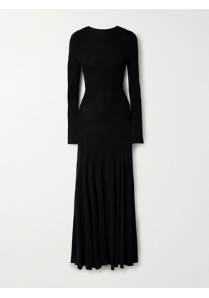 Christopher Esber - Maico Embellished Open-back Stretch-jersey Gown - Black - UK 6,UK 8,UK 10,UK 12