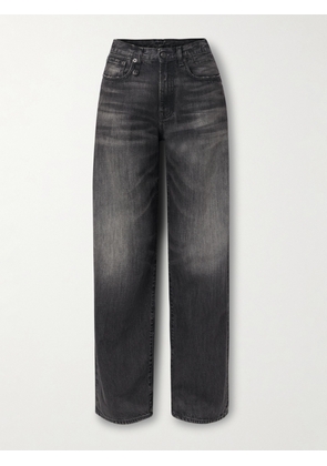 R13 - D'arcy Distressed Mid-rise Wide-leg Jeans - Gray - 24,25,26,27,28,29,30,31