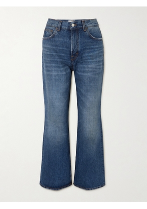 Haikure - Korea Distressed High-rise Wide-leg Jeans - Blue - 23,24,25,26,27,28,29,30