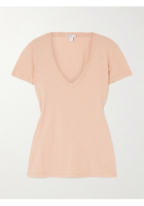 James Perse - Casual Slub Supima Cotton-jersey T-shirt - Pink - 01,2,3,4