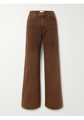 SLVRLAKE - Grace Wide-leg Jeans - Brown - 23,24,25,26,27,28,29,30,31,32