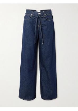 SLVRLAKE - Mica Belted Low-rise Wide-leg Jeans - Blue - 23,24,25,26,27,28,29,30,31,32