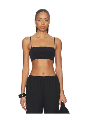 HEMANT AND NANDITA Bandeau Top in Black. Size L. Also in XXS, XS, S, M, XL.