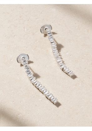Suzanne Kalan - 18-karat White Gold Diamond Earrings - One size