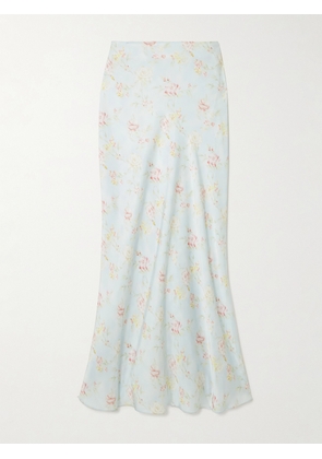 RABANNE - Floral-print Satin Maxi Skirt - Multi - FR 34,FR 36,FR 38,FR 40,FR 42,FR 44