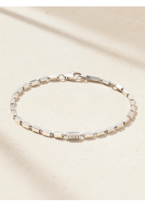 Suzanne Kalan - Block Chain 18-karat White Gold Diamond Bracelet - Silver - One size