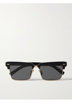 Miu Miu Eyewear - Square-frame Acetate And Gold-tone Sunglasses - Black - One size