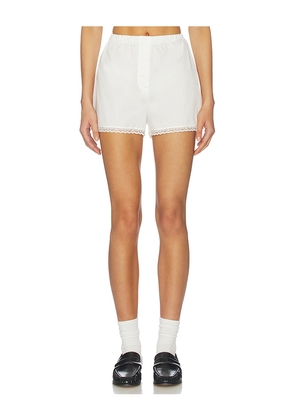 Cou Cou Intimates The Boxer in White. Size L. Also in M, S, XL, XS, XXL.