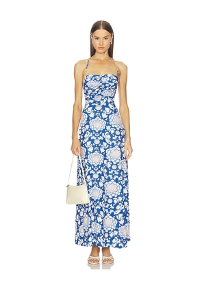 Agua Bendita Arista Dress in Blue. Size L. Also in S, M.