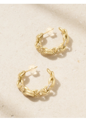 Spinelli Kilcollin - Fused Serpens 18-karat Gold Diamond Hoop Earrings - One size