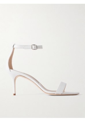 Manolo Blahnik - Chaos 70 Leather Sandals - White - IT36,IT36.5,IT37,IT37.5,IT38,IT38.5,IT39,IT39.5,IT40,IT40.5,IT41,IT41.5,IT42