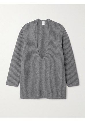 LESET - Emma Ribbed-knit Sweater - Gray - x small,small,medium,large,x large