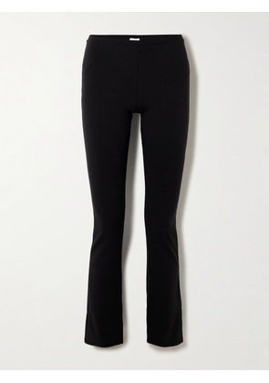 Skin - Base Stretch Organic Pima Cotton-jersey Flared Pants - Black - x small,small,medium,large,x large,xx large