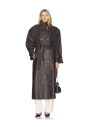 Ducie Ivy Coat in Brown. Size L. Also in S, M.