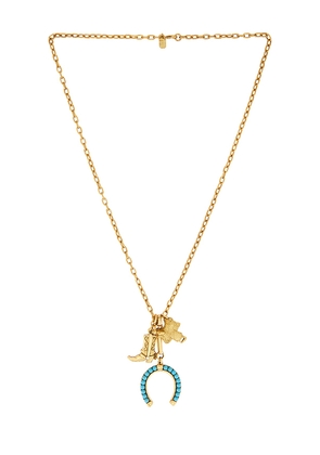 Elizabeth Cole Laramie Necklace in Teal.