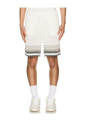 Casablanca Crochet Shorts in White. Size M. Also in S, XXL/2X.