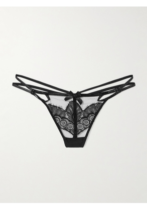 Agent Provocateur - Ariella Lace Thong - Black - 1,2,3,4,5,6