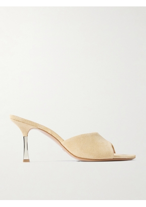Paris Texas - Lorena Suede Mules - Cream - IT35,IT35.5,IT36,IT36.5,IT37,IT37.5,IT38,IT38.5,IT39,IT39.5,IT40,IT40.5,IT41,IT41.5,IT42