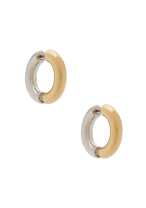 Demarson Monroe Earring in Metallic Gold.