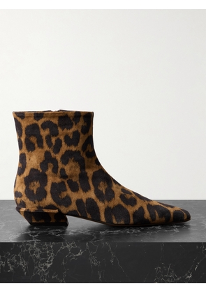 Paris Texas - Bettina Leopard-print Suede Ankle Boots - Animal print - IT35,IT35.5,IT36,IT36.5,IT37,IT37.5,IT38,IT38.5,IT39,IT39.5,IT40,IT40.5,IT41,IT41.5,IT42
