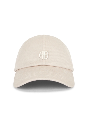 ANINE BING Jeremy Baseball Cap in Tan.