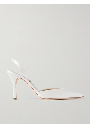 Danielle Frankel - Hannah Satin Slingback Pumps - Ivory - IT35,IT36,IT36.5,IT37,IT37.5,IT38,IT38.5,IT39,IT39.5,IT40,IT40.5,IT41,IT42