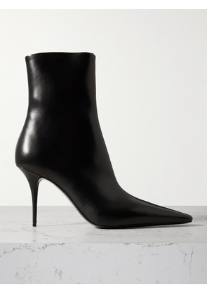 SAINT LAURENT - Ashley Leather Ankle Boots - Black - EU 35,EU 36,EU 36.5,EU 37,EU 37.5,EU 38,EU 38.5,EU 39,EU 39.5,EU 40,EU 40.5,EU 41,EU 42
