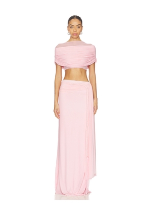 Deme by Gabriella Alyssa Dress in Pink. Size L. Also in XS, S, M, XL.