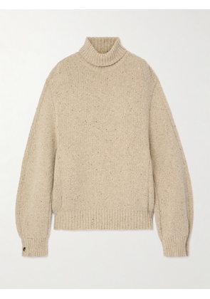 Bottega Veneta - Button-detailed Wool Turtleneck Sweater - Neutrals - XS,S,M,L