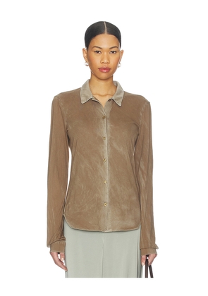 COTTON CITIZEN Standard Buttondown in Tan. Size L. Also in XS, S, M.