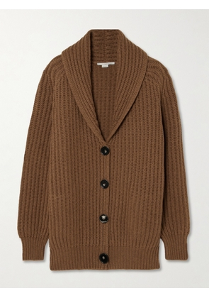 Stella McCartney - Oversized Ribbed Wool Cardigan - Brown - xx small,x small,small,medium,large,x large
