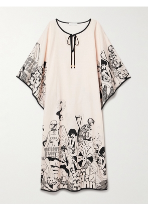 Zimmermann - Maxine Printed Cotton-gauze Kaftan - Cream - 00,1,2,3,4