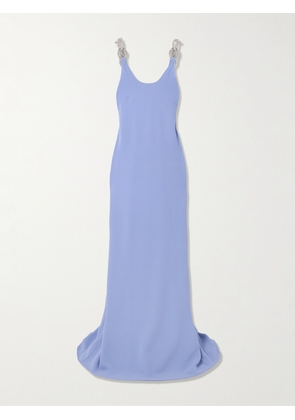 Stella McCartney - Crystal-embellished Crepe Gown - Purple - IT36,IT38,IT40,IT42,IT44,IT46,IT48,IT50
