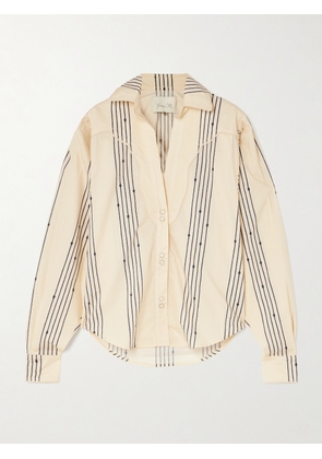 Johanna Ortiz - Cabos Sueltos Printed Cotton-poplin Shirt - Cream - US0,US2,US4,US6,US8,US10,US12