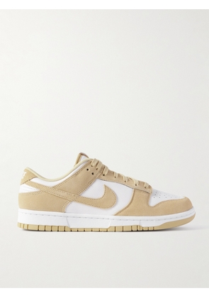 Nike - Dunk Low Leather And Suede Sneakers - Cream - US4,US4.5,US5,US5.5,US6,US6.5,US7,US7.5,US8,US8.5,US9,US9.5,US10,US10.5,US11