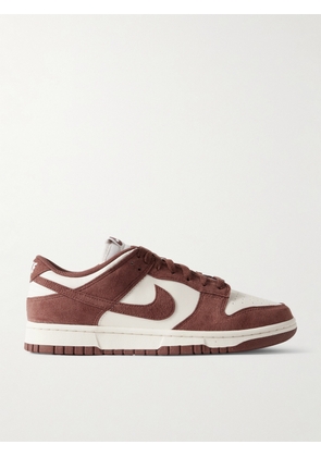 Nike - Dunk Low Leather And Suede Sneakers - Burgundy - US5,US5.5,US6,US6.5,US7,US7.5,US8,US8.5,US9,US9.5,US10,US10.5,US11