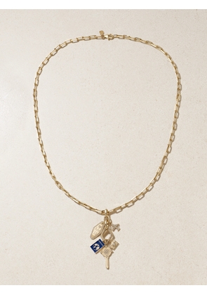Sydney Evan - 14-karat Gold, Enamel And Diamond Necklace - One size