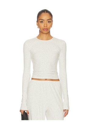 ALL THE WAYS Airlea Long Sleeve Top in Grey. Size L. Also in M, S, XS, XXS.