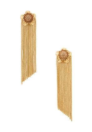Brinker + Eliza Smooth Moves Earrings in Metallic Gold.