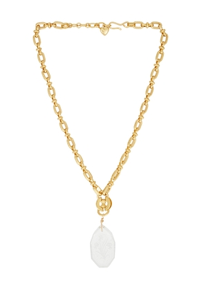 Brinker + Eliza Hope Necklace in Metallic Gold.