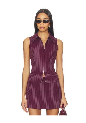 Artless Forever Kaia Vest in Wine. Size L. Also in M, S, XS.